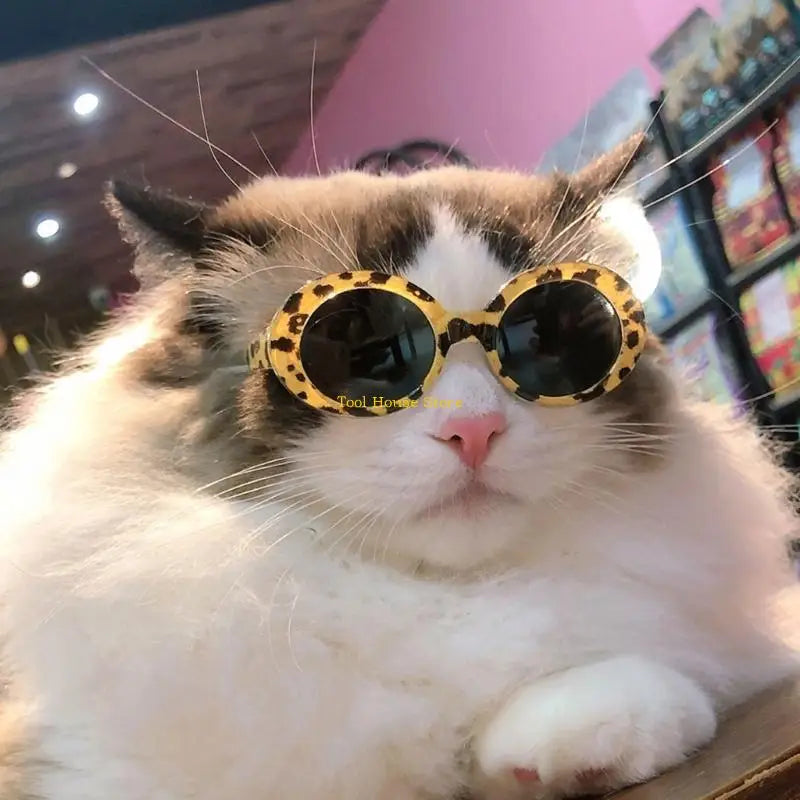 Sunglasses Pet Sunglass Small Dogs Glasses Classical Retro Circular Eyewear Photos Prop Costume Accessoy Cosplays