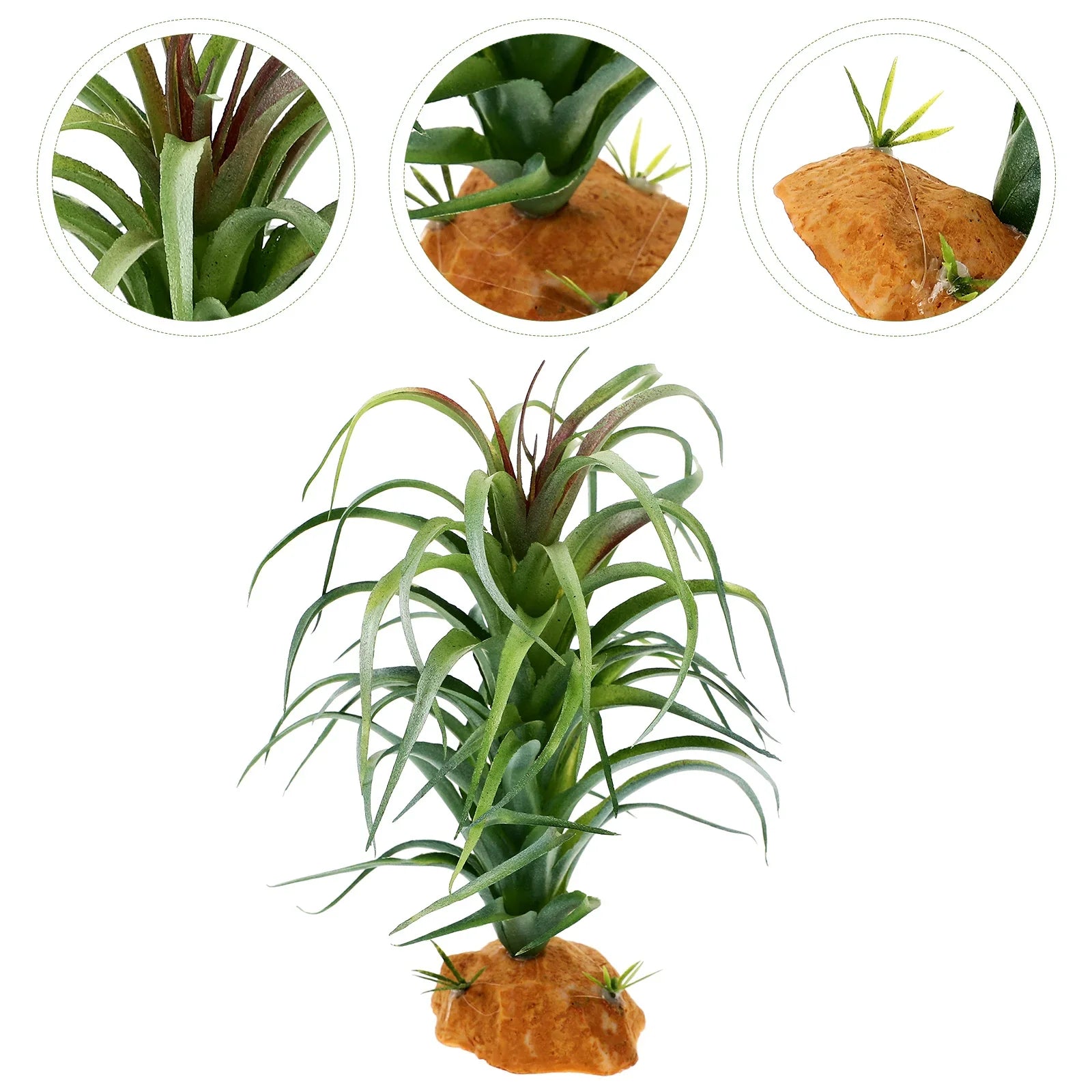 Artificial Plant for Reptile Decorative Plants Terrarium Enclosure Resin Tank Accessory