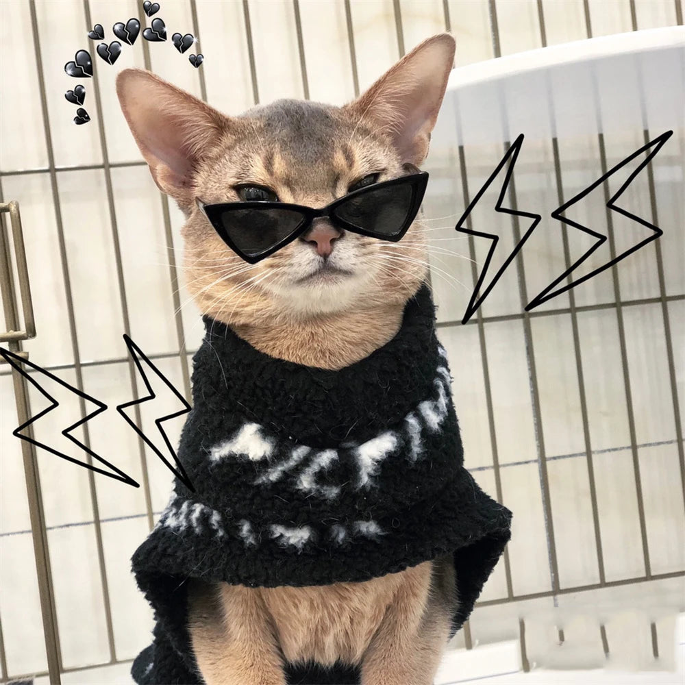 Personalise Sphynx Sunglasses Pet Accessories for Cats Puppy Kitten Goggles Windproof Glasses Pet Outdoor Traveling Supplies