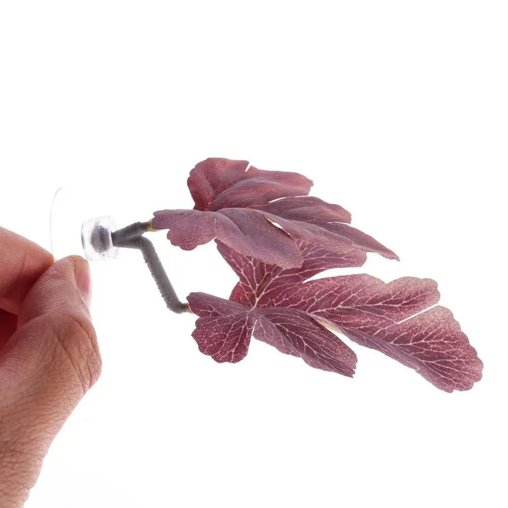 Aquariums Decor Plastic Betta Fish Rest Leaf with Suction Cups Creative Aquarium Landscaping Simulated Artificial Plants Home