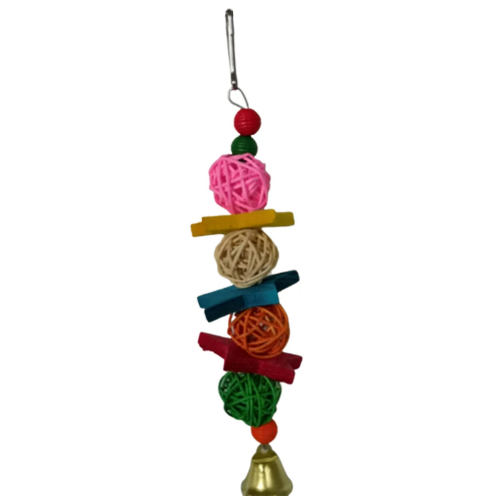 Pet Bird Parrot Hanging Toys Nipple Swing Chain Cage Stand Molar Parakeet Chew Toy Decoration Pendant Ornament Bird Accessories