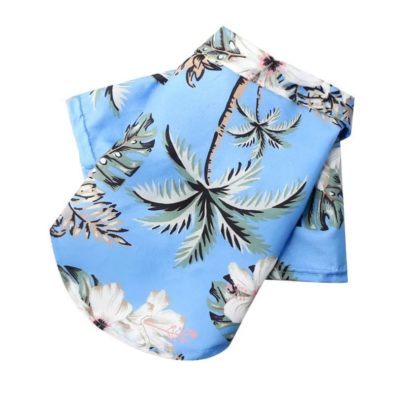 Hawaiian Beach Style Dog Shirt Teddy French Bulldog Cat Small To Medium Pet Pet Jacket Summer Clothing