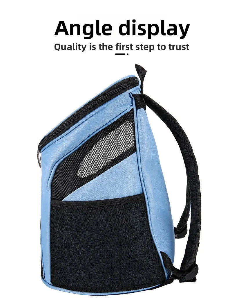 New Portable mesh Dog Bag Breathable Dog Backpack Foldable Large Capacity Cat Carrying Bag Portable Outdoor Travel Pet Carrier