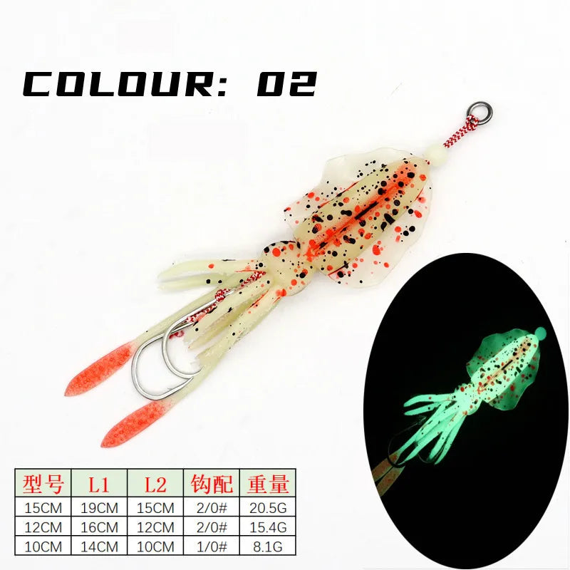 AS Soft Lure Squid Skirts Bait Fishing Lure Octopus Boat Sea Fishing PVC Rubber Artificial Soft Bait Fishing Trolling Leurre
