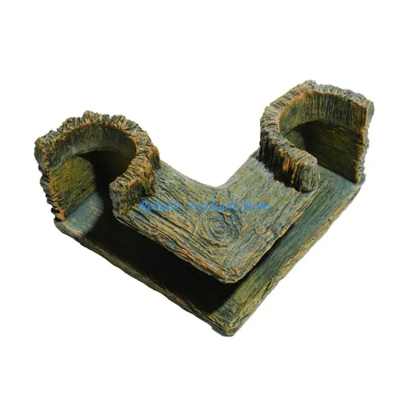 N58C Decorative Cave Shelter Tunnel Fishtanks Ornament for Fish Tanks Environment