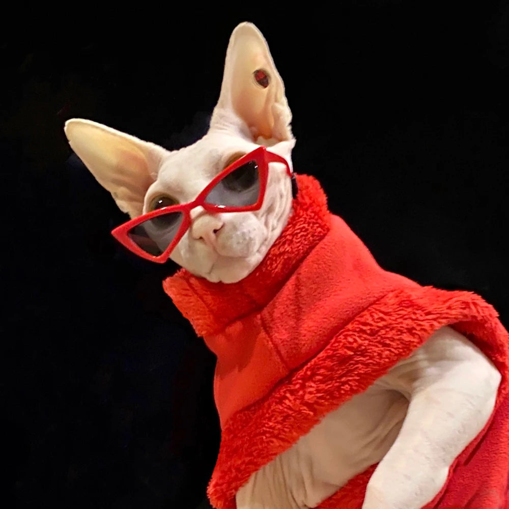 Personalise Sphynx Sunglasses Pet Accessories for Cats Puppy Kitten Goggles Windproof Glasses Pet Outdoor Traveling Supplies