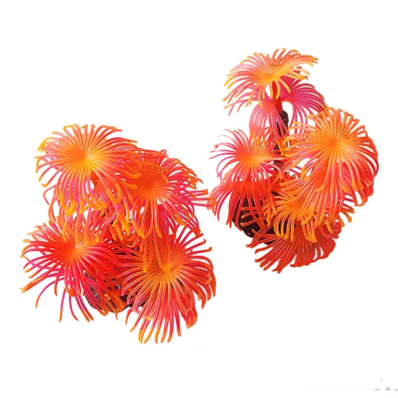 Artificial Underwater Coral Aquarium Fish Tank Simulation Decoration Aquarium Backgrounds Plants Water Flower Beautiful New
