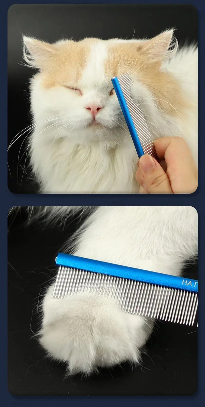 High Quality Pet Dog Comb Small Size Grooming Comb For Shaggy Cat Dogs Barber Grooming Tool Salon Pet Grooming Stainless Comb