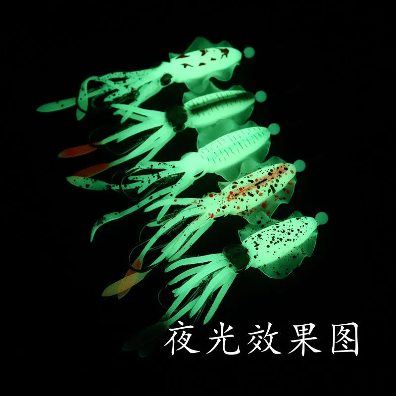 AS Soft Lure Squid Skirts Bait Fishing Lure Octopus Boat Sea Fishing PVC Rubber Artificial Soft Bait Fishing Trolling Leurre