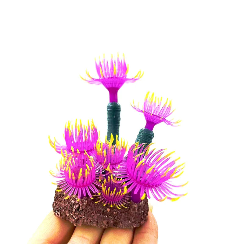 Artificial Underwater Coral Aquarium Fish Tank Simulation Decoration Aquarium Backgrounds Plants Water Flower Beautiful New