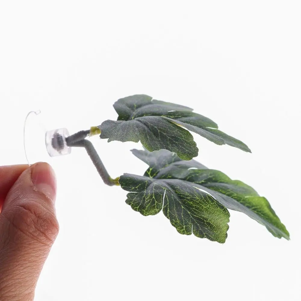 Aquariums Decor Plastic Betta Fish Rest Leaf with Suction Cups Creative Aquarium Landscaping Simulated Artificial Plants Home