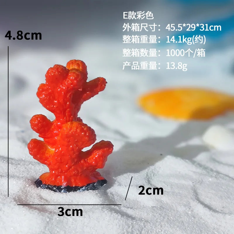Artificial Coral Fish Tank Decoration Starfish Resin Reef Landscape Aquarium Decoration Accessories Craft Tabletop Ornaments