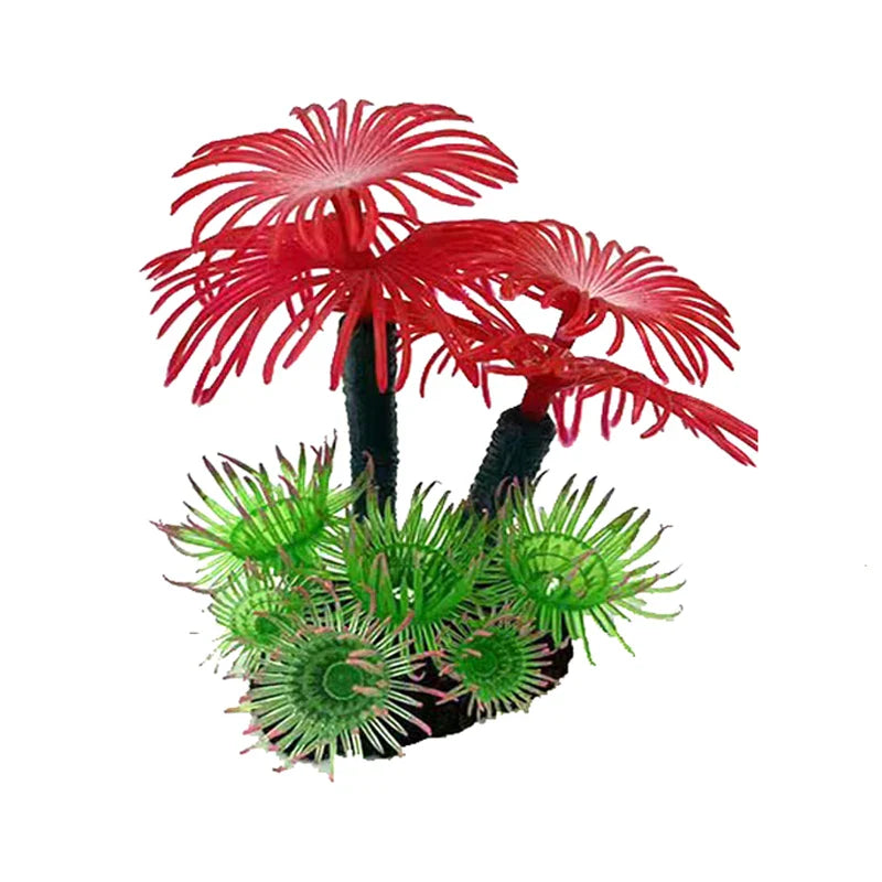 Artificial Underwater Coral Aquarium Fish Tank Simulation Decoration Aquarium Backgrounds Plants Water Flower Beautiful New