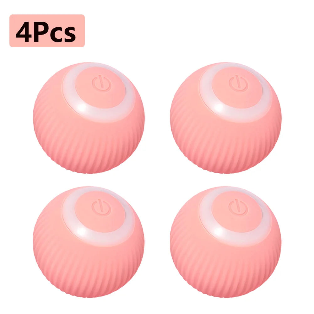 1/4Pc Cat Interactive Ball Smart Cat Toys Electronic Interactive Cat Toy Indoor Automatic Rolling Magic Ball Cat Game Accessorie
