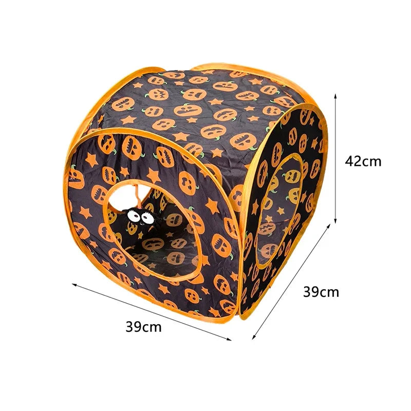 Collapsible Rainbow Cat Tunnel Pet Tube Play Toy Indoor Outdoor Kitty Puppy Toys for Puzzle Exercising Hiding Training Cat Toys