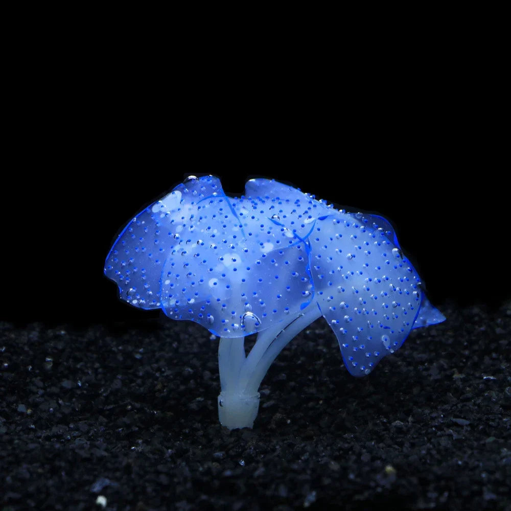 Luminous Anemone Simulation Artificial Plant Aquarium Decor Plastic Underwater Weed Grass Aquarium Fish Tank Decoration Ornament