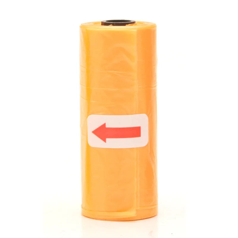 1200pcs Random Color Cartoon Paw Graphic Dog Poop Bags Pet Poop Bags Leak-Proof Dog Waste Bags For Pet Supplies