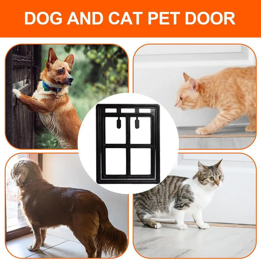 Magnetic Pet Door Magnetic Closure Doggy Door For Wall Easy Setup Pet Door Pet Supplies Pet Safe Doggie Door For Dog Cat Kitten