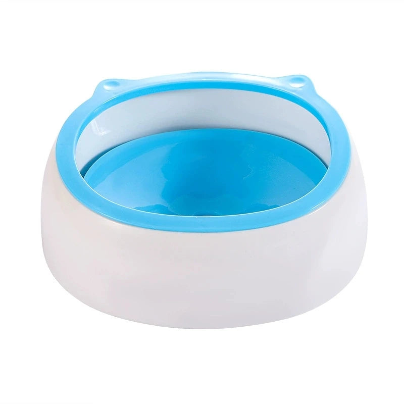 Dog Drinking Water Bowl Floating Non-Wetting Mouth Cat Bowl Without Spill Drinking Water Dispenser Plastic Anti-Over Dog Bowl