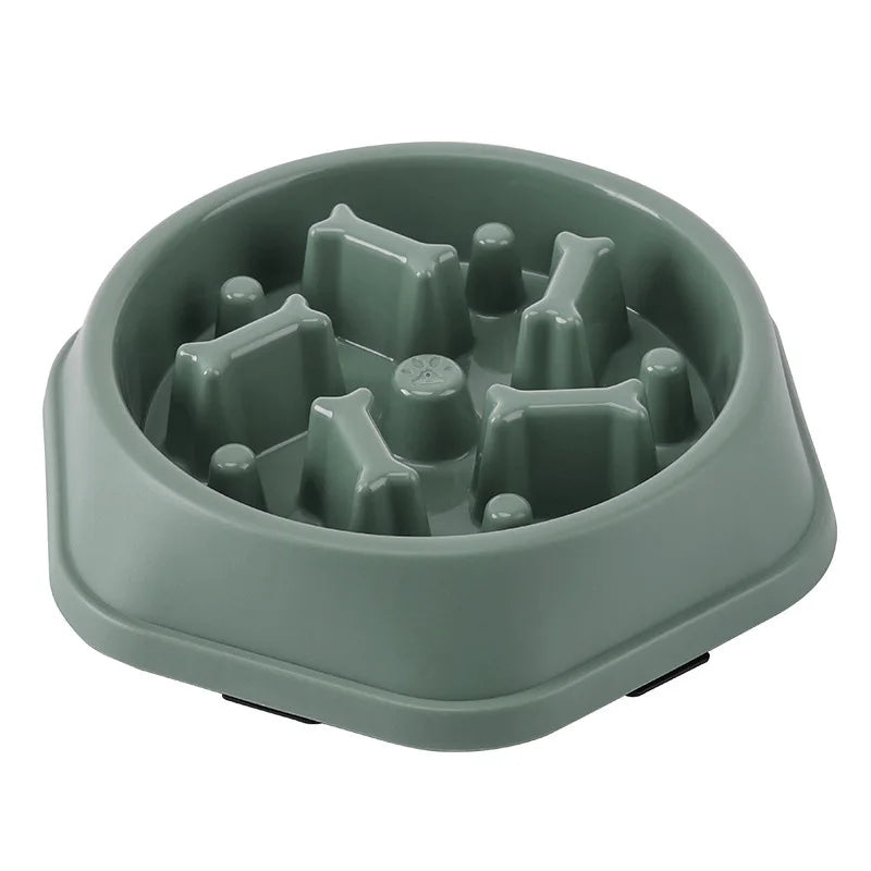 Dog Slow Feeder Bowl Anti-glutton Food Bowl for Dogs Slow Eating Dog Feeders Healthy Diet Pet Feeding Watering Supplies