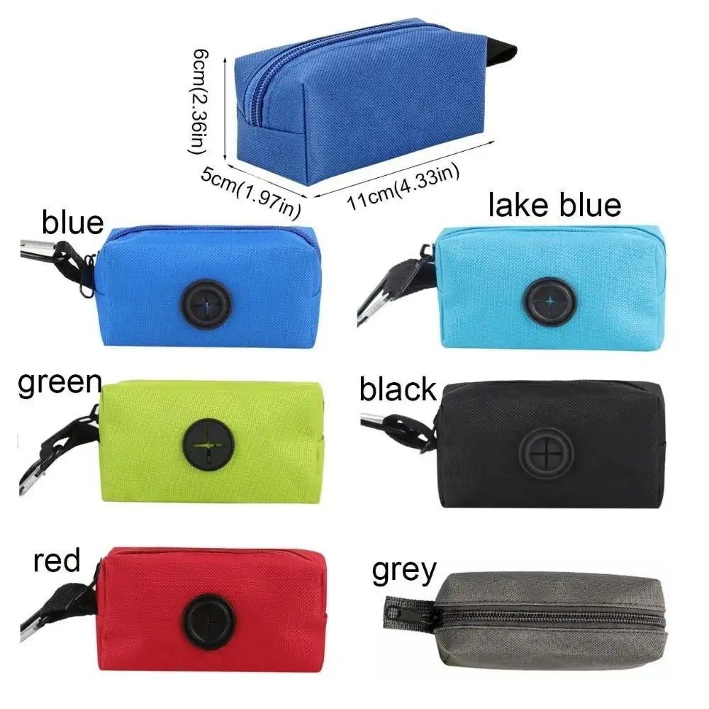 Refillable Dog Poop Bag Leash Attachment Adjustable Dog Garbage Storage Bags Large Capacity Pick Up for Puppy Outdoor Stroll