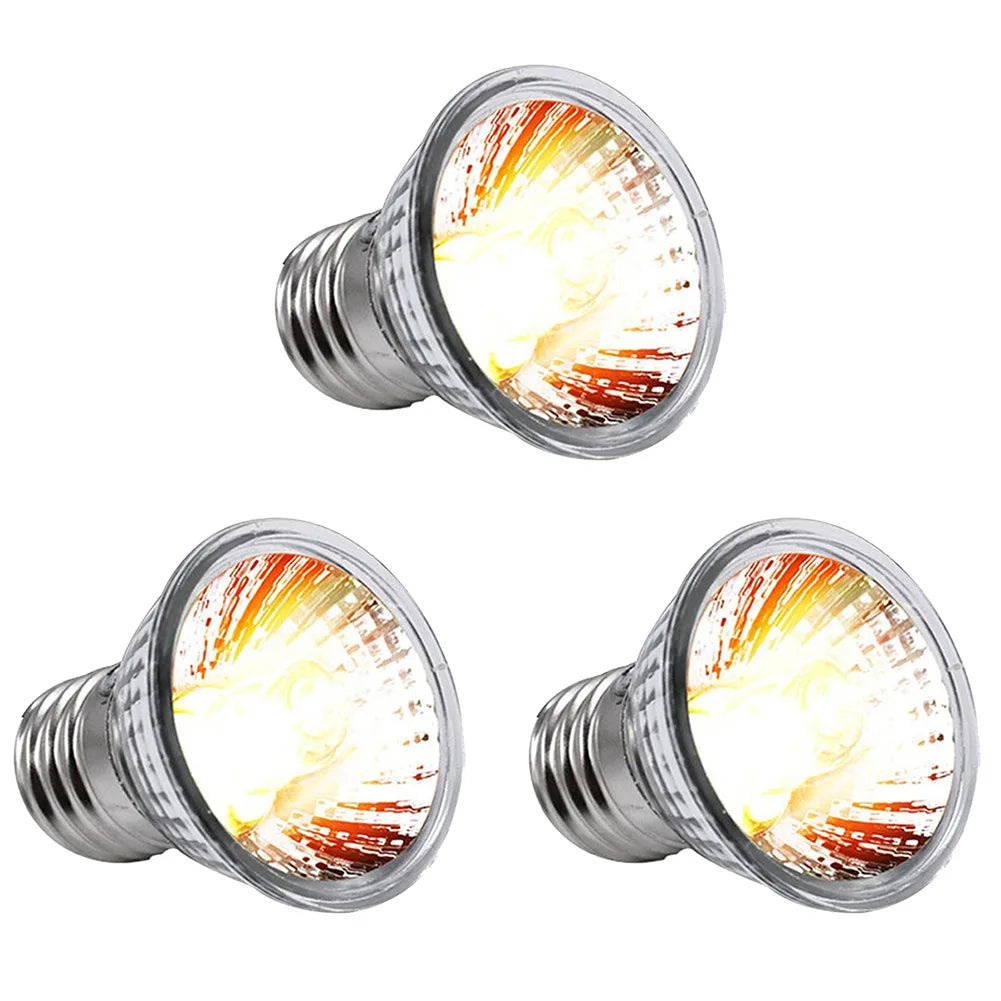 Reptile Lamp 25/50/75W UVA+UVB Pet Heat E27 Lamp Bulb Turtle Basking UV Light Bulbs Amphibians Lizards Temperature Controller