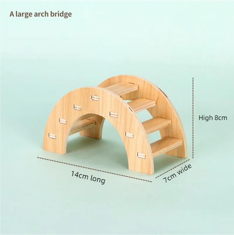 Hamster Sleeping Wooden House Hamster Cage Golden Bear Cage Single Floor Villa Supplies