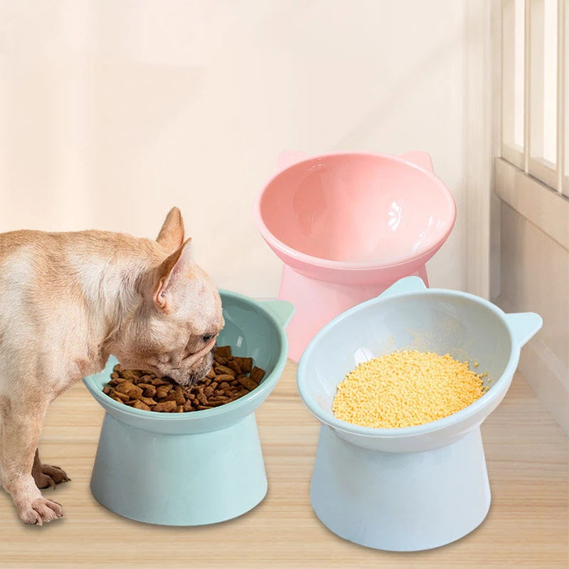 Tilted Cat Food Bowl Elevated Cat Bowl Ergonomic Cat Food Dish Anti Vomiting Raised Cat Food Bowl Non Slip for Cats Dogs