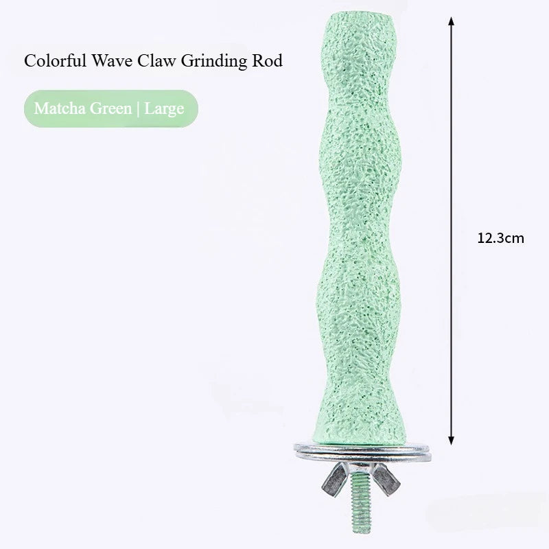 Bird Resin standing paw grinding sticks Nail Trimming Perch Paw Grinding Stick Bird Toys Parrot Grinder Parrot perch bird stand