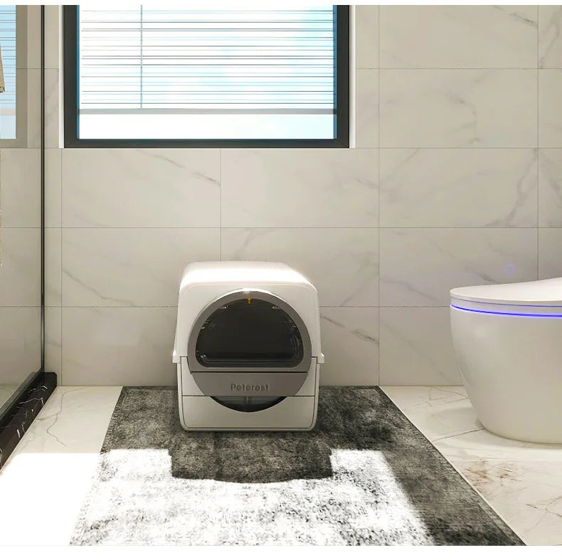 Easy To Clean Cat Litter Box Hand-pulled Shit Shoveling Fully Enclosed Cat Toilet Semi-automatic Cat Litter Box  Litter Tray