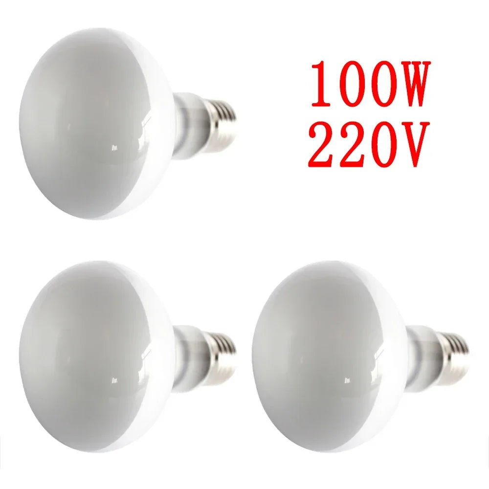 25W-100W E27 Reptile Heating Lamp Bulb UVA Heating Light Lizard Calcium Supplement Lamp Amphibians Terrarium Lighting Supplies