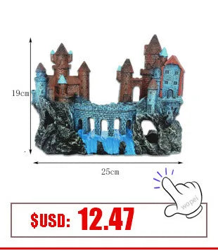 Large fish tank decoration resin aquarium decoration rockery landscape accessories fish tank aquarium decoration background