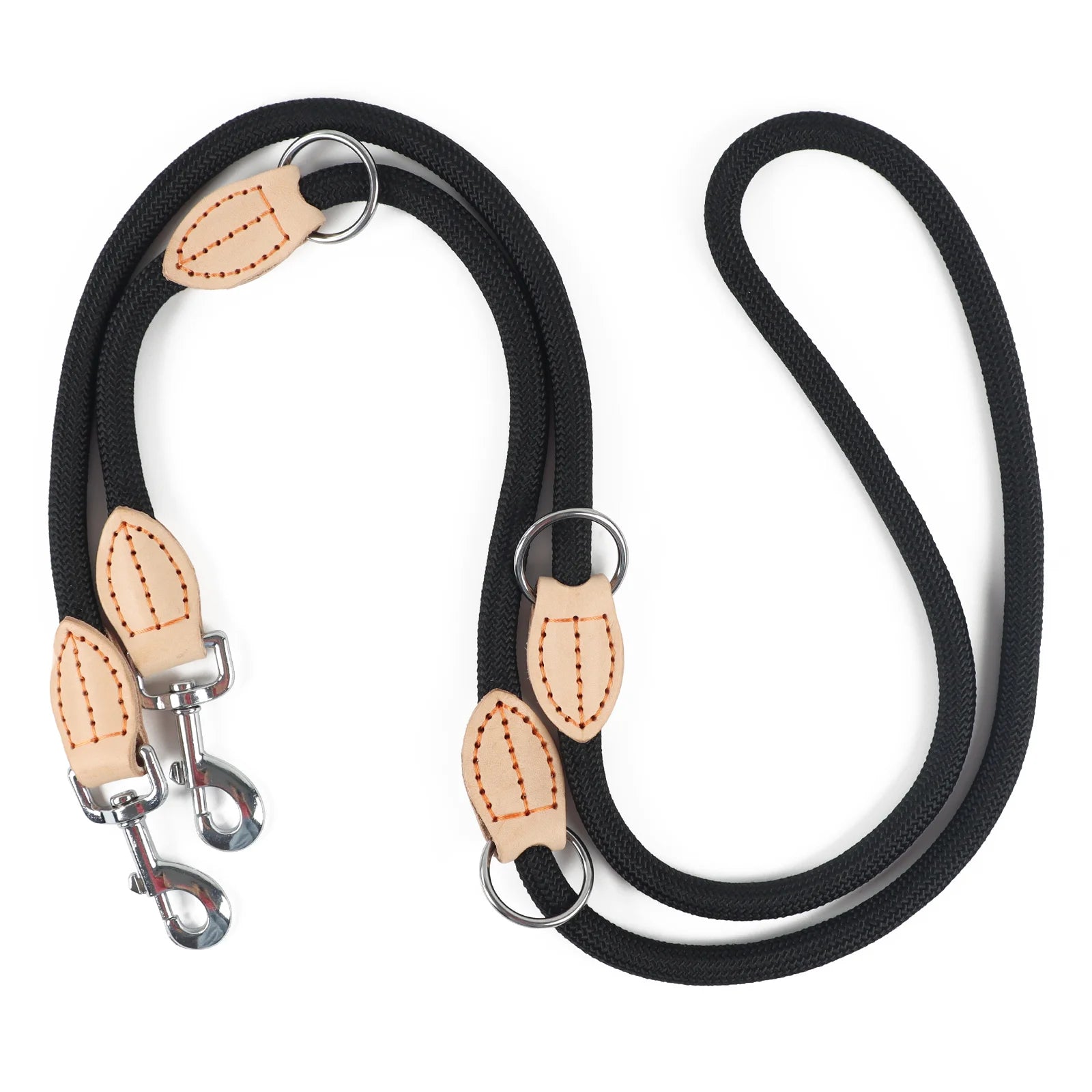 210cm Multipurpose medium size Dog Double Leash Leashes Adjustable And Nylon Luxury Hands Free Small Dog Leash For 2 Dogs