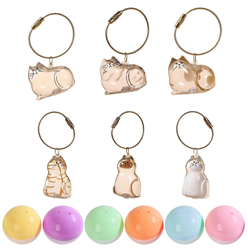 Pet Hair Keepsake Box Memorial Bottle for Cat Fur Storage Container for DIY Decoration Gift Pet Lovers Pet Hair Storage Capsule