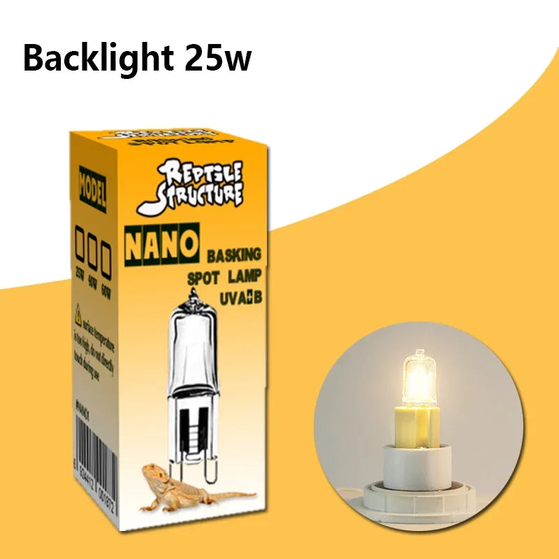 Full Spectrum Heating Lamp Reptiles Heat Preservation Light Turtle Sunbathing Lamps Amphibian Breeding Box Accessories Uva+Uvb