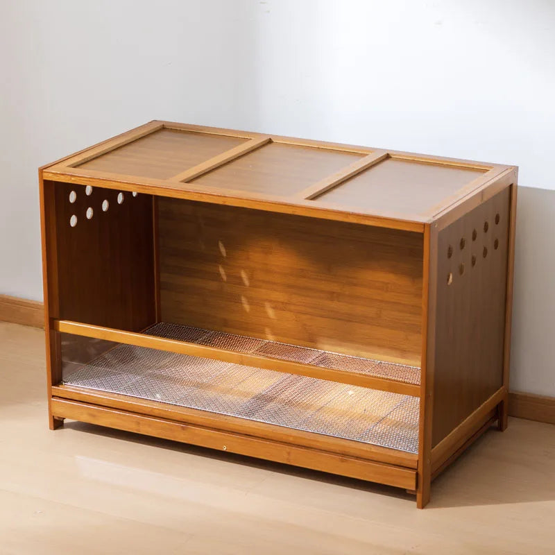 Drawer Breeding Box for Parrots Quail Birds with Temperature Control Pet Cage for Hamsters Lizards Hedgehogs