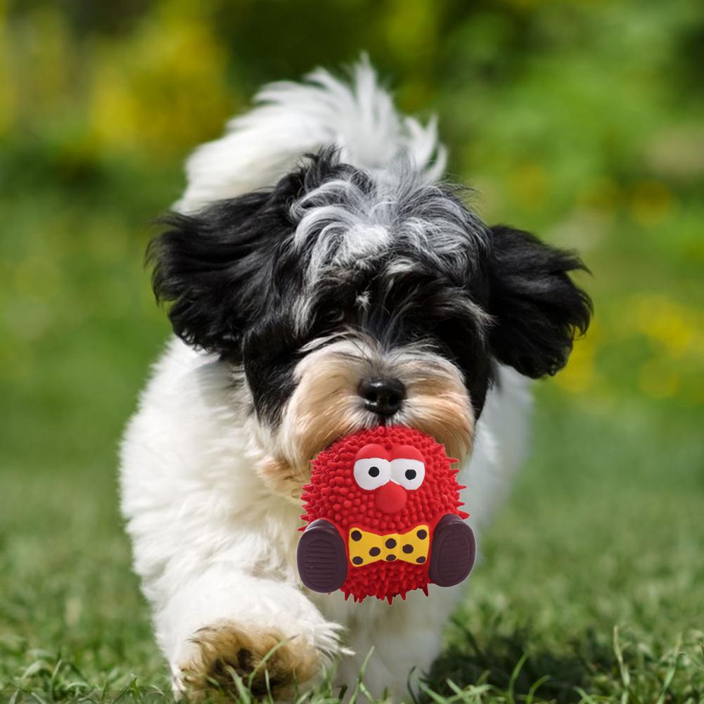 1/4Pcs Interactive Dog Toy Squeaky Cute Geek-shaped Dog Toy Teeth Cleaning Fun Dog Toys Playtime And Chewing Dog Accessories