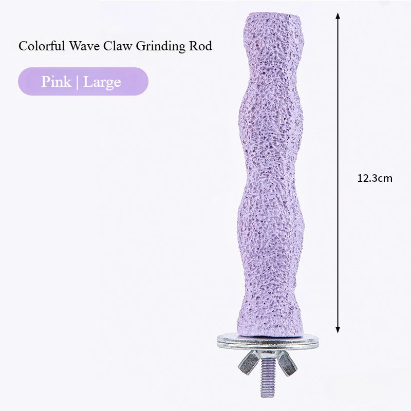Bird Resin standing paw grinding sticks Nail Trimming Perch Paw Grinding Stick Bird Toys Parrot Grinder Parrot perch bird stand