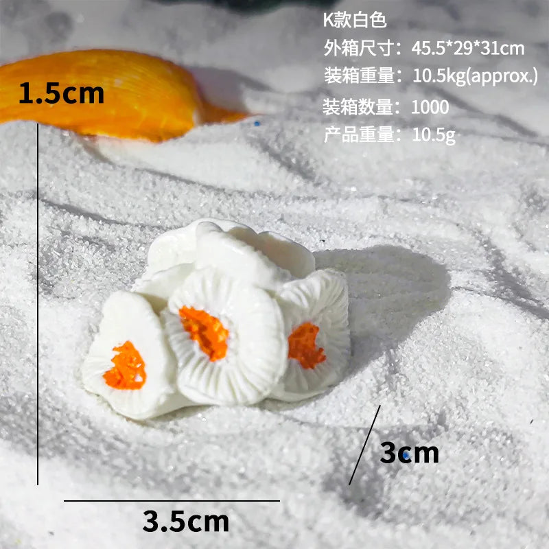 Artificial Coral Fish Tank Decoration Starfish Resin Reef Landscape Aquarium Decoration Accessories Craft Tabletop Ornaments