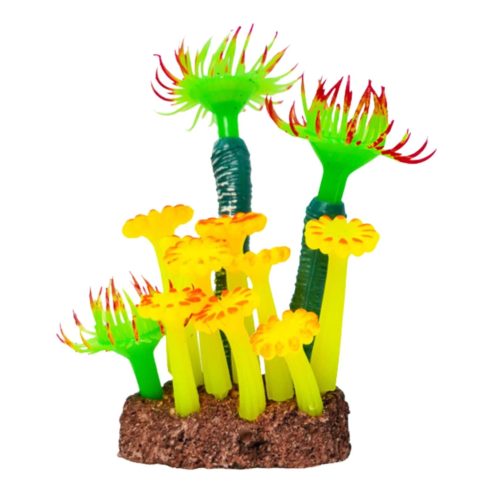 Aquarium Simulation Coral Decorations Fish Tank Decorative Plants Silicone Coral for Home Office Fish Tank Decor