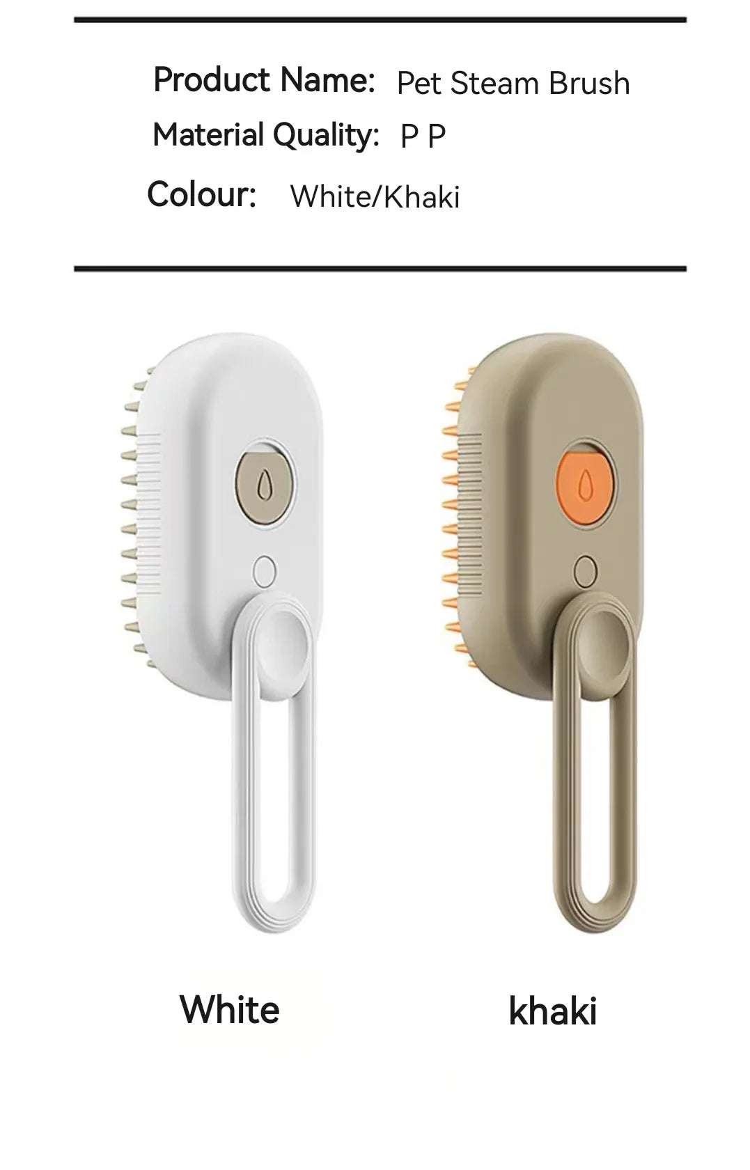 3-in-1 Dog Hair Brush Cat Hair Electric  Anti Flying Pet Cleaning Brush Steam Spray Massage Hair Removal Comb