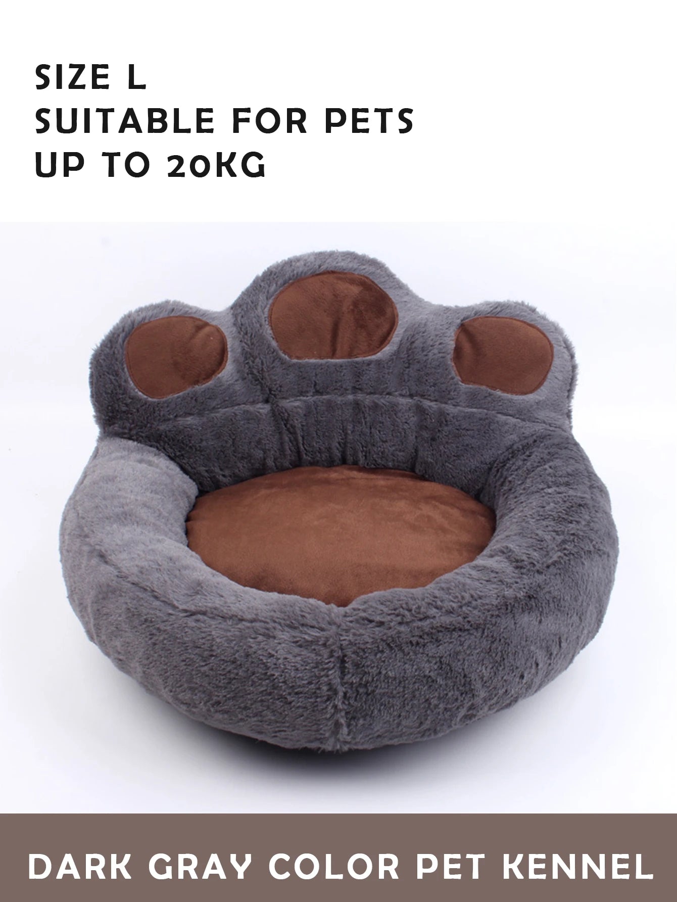 Super Soft Pet Nest for Large Medium Small Dogs Cats in All Seasons Removable Water Washing Dog Kennel Bear Paw Safety Pets Pad