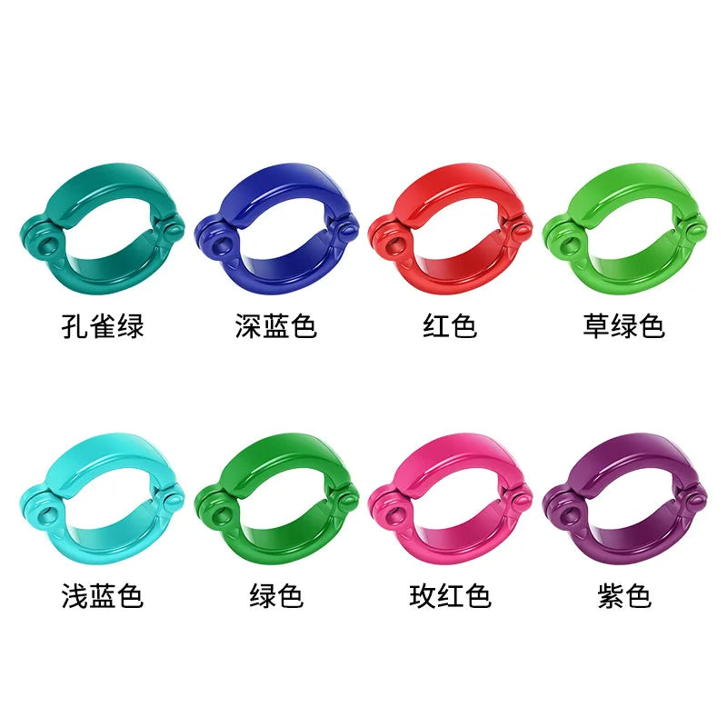 3.5-9.5mm Parrot Foot Rings Metal Pet Bird Leg Rings Outdoor Fly Training Activity Anti-Lost Opening Clip Leash Accessories