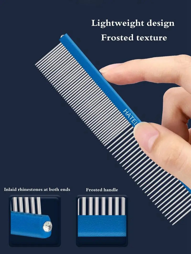 High Quality Pet Dog Comb Small Size Grooming Comb For Shaggy Cat Dogs Barber Grooming Tool Salon Pet Grooming Stainless Comb