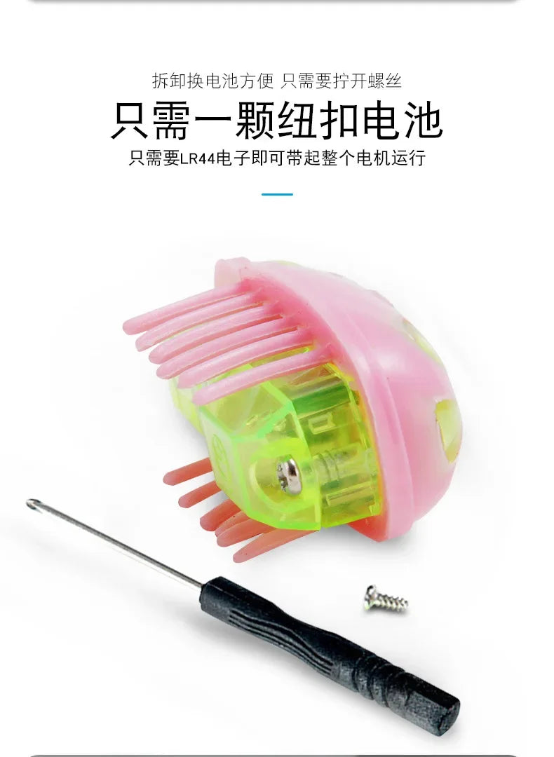 Funny Electric Bugs Cat Toy Automatic Escape Mini Robot Bug Vibration Insect Toys for Cats Battery Operated Cockroach Ladybug