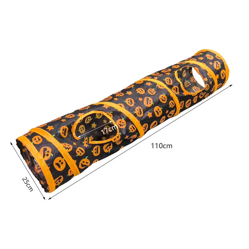 Collapsible Rainbow Cat Tunnel Pet Tube Play Toy Indoor Outdoor Kitty Puppy Toys for Puzzle Exercising Hiding Training Cat Toys