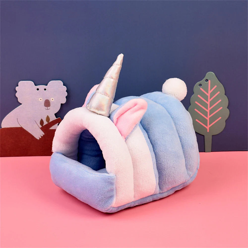 Pet House Chinchilla Rat Rabbit Bed Small Pet Animal Hamster Cute Warm Cotton Nest Pet Accessories Pet Supplies Christmas Gift
