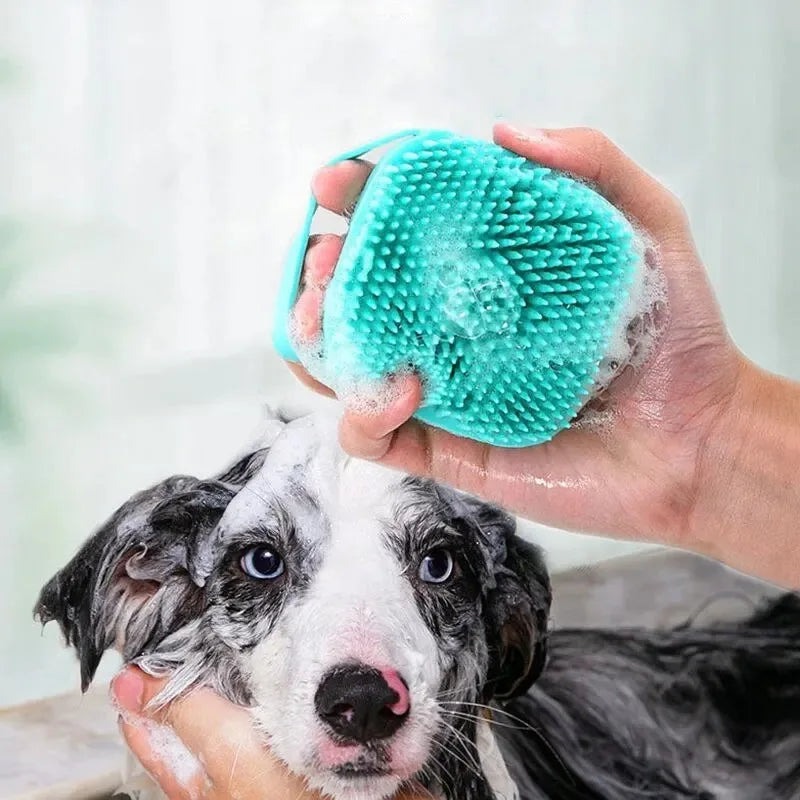 Puppy Dog Bathing Brush Shower Accessories Pet Bath Shampoo Brush Cat Grooming Massage Comb Scrubber Cleaning Grooming Supplies