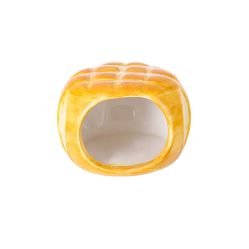 Pet Supplies Ceramic Hamster Nest Bread Shaped Cute Pet Small House Cooling Creative Hamster Bed Bird