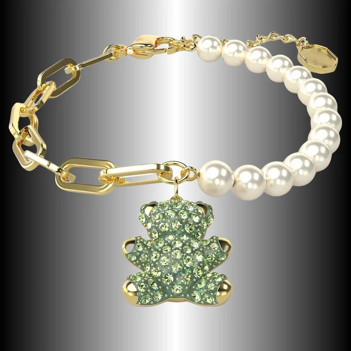 Cat accessories Austrian original jewelry pearl chain splicing bracelet flash diamond pendant elegant sweet girl exquisite gift
